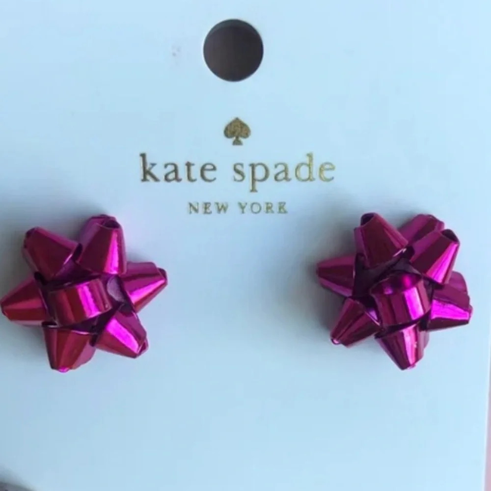 New Kate Spade Bourgeois Bow Studs - Picture 9 of 12